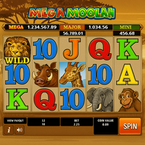 Abuking - Mega Moolah Slot Game - Progressive Jackpot